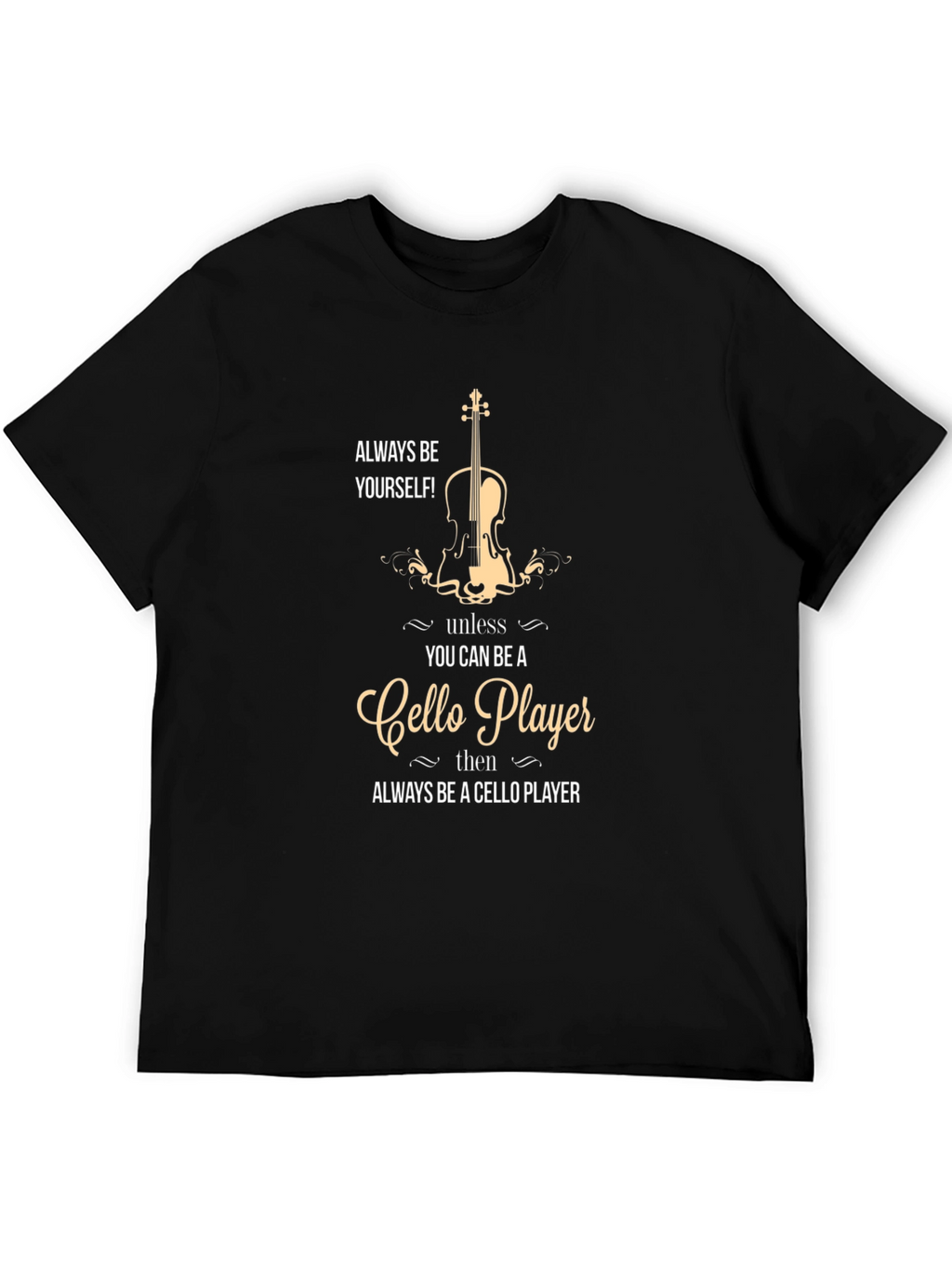 Cello Player Graphic T-Shirt