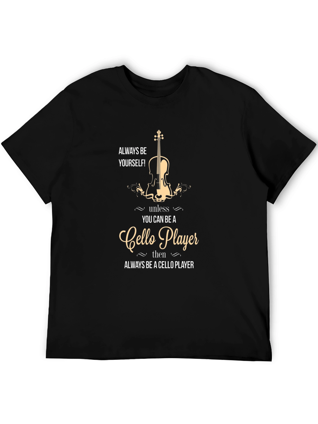 Cello Player Graphic T-Shirt