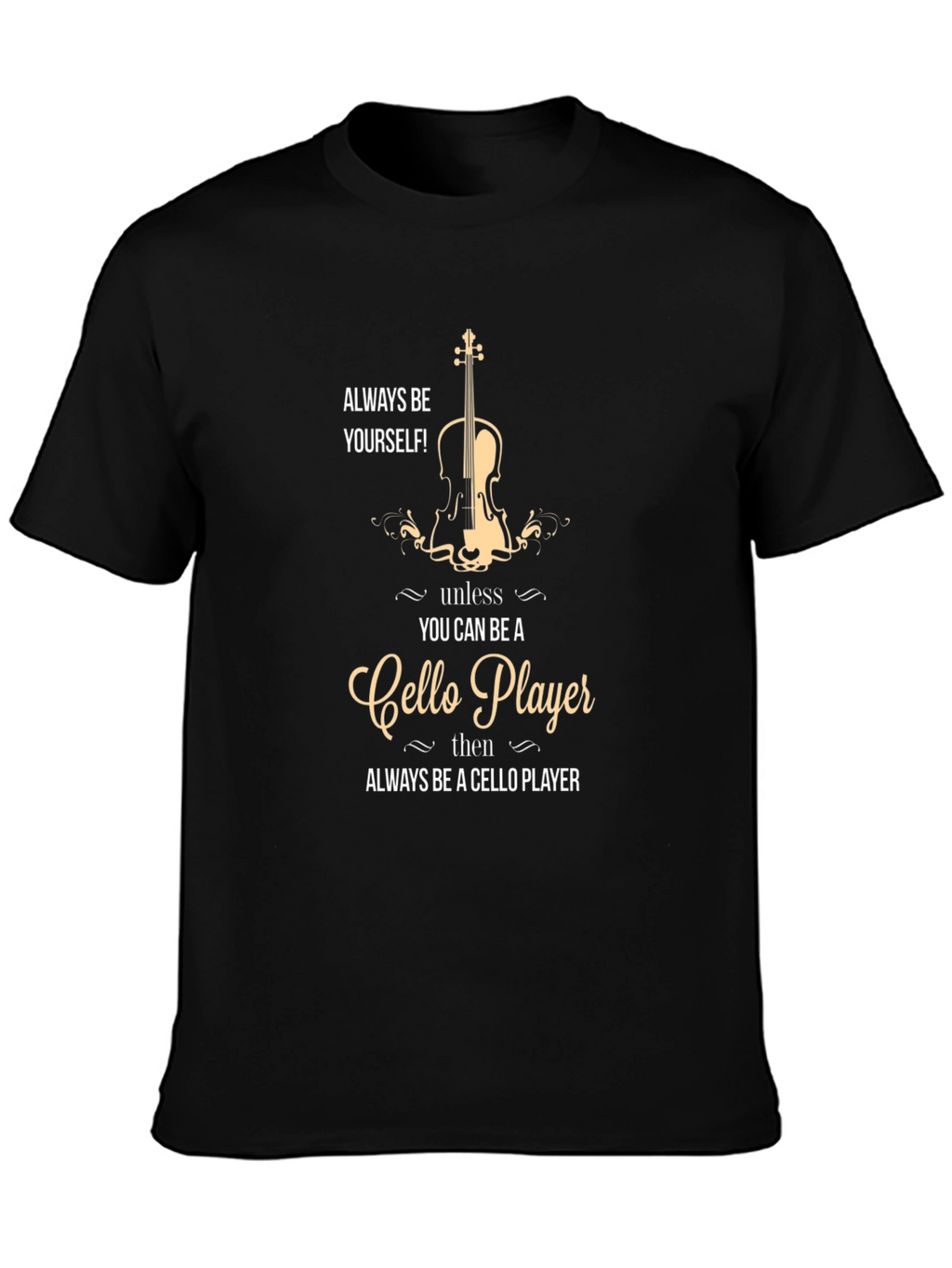 Cello Player Graphic T-Shirt