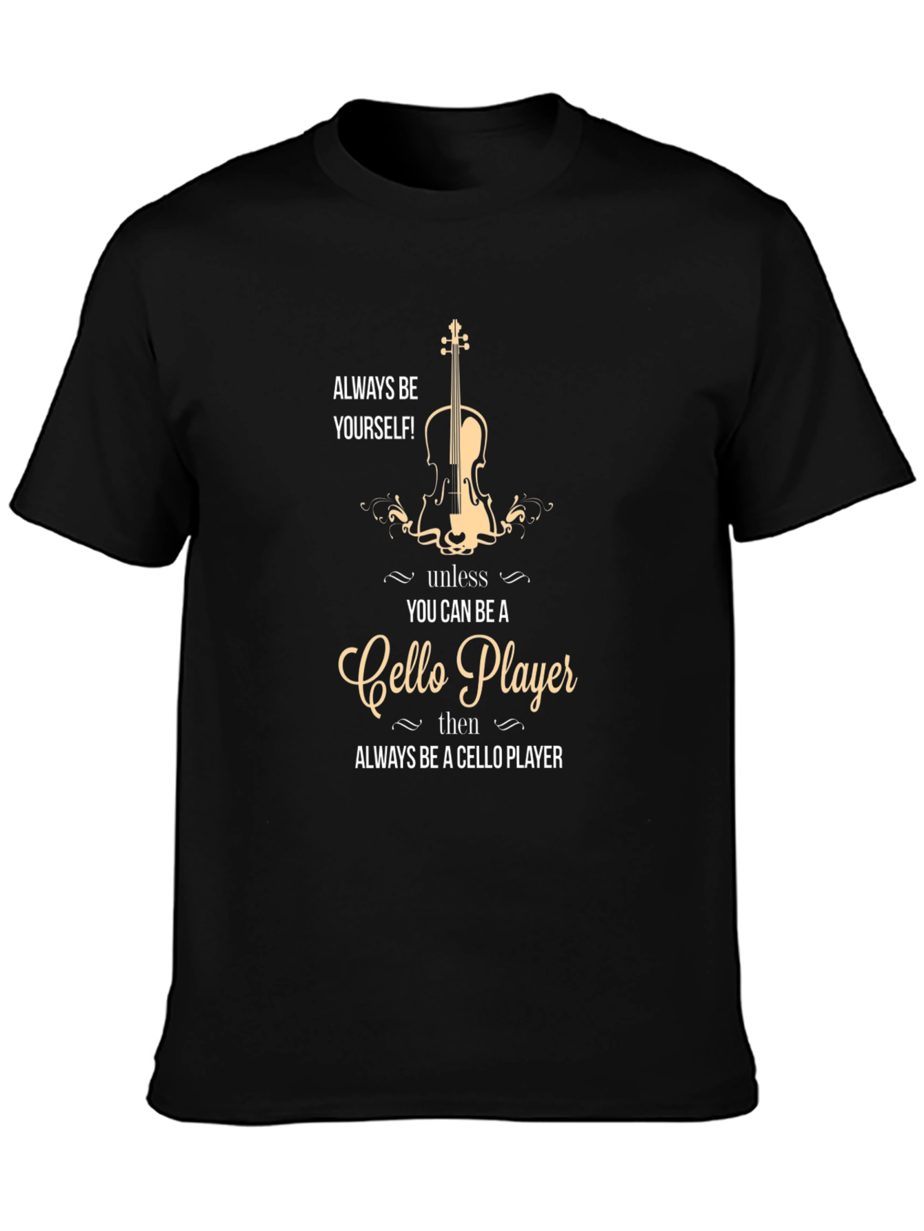 Cello Player Graphic T-Shirt