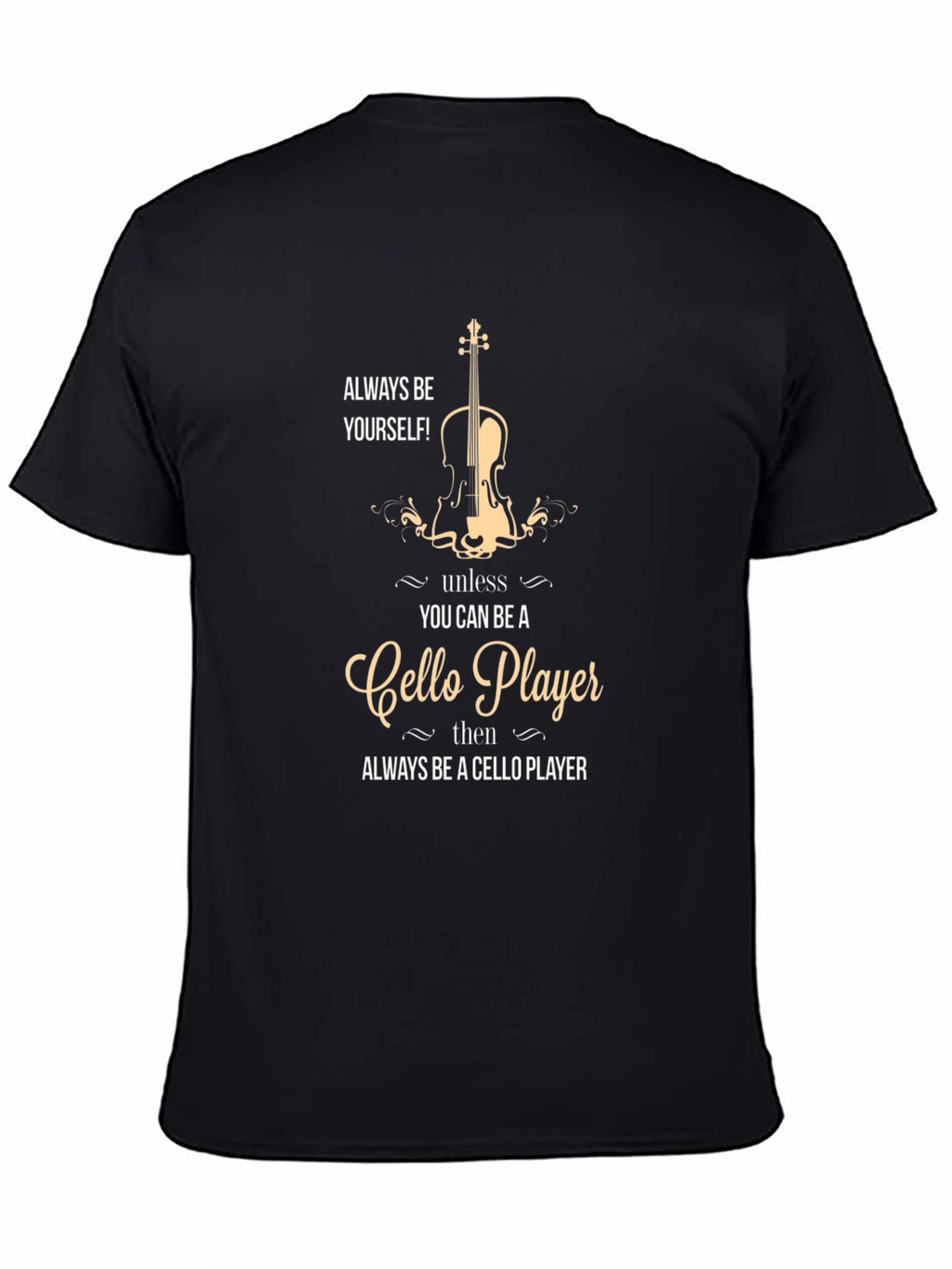 Cello Player Graphic T-Shirt