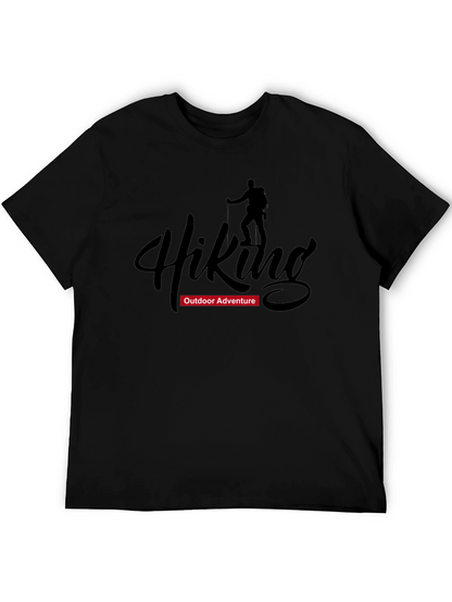 Hiking Adventure Graphic T-Shirt - Black