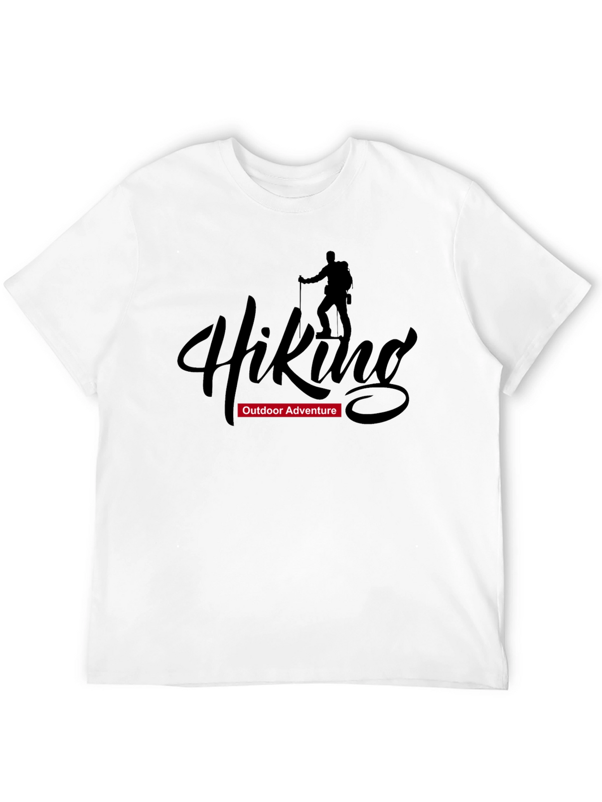 Hiking Adventure Graphic T-Shirt - Black