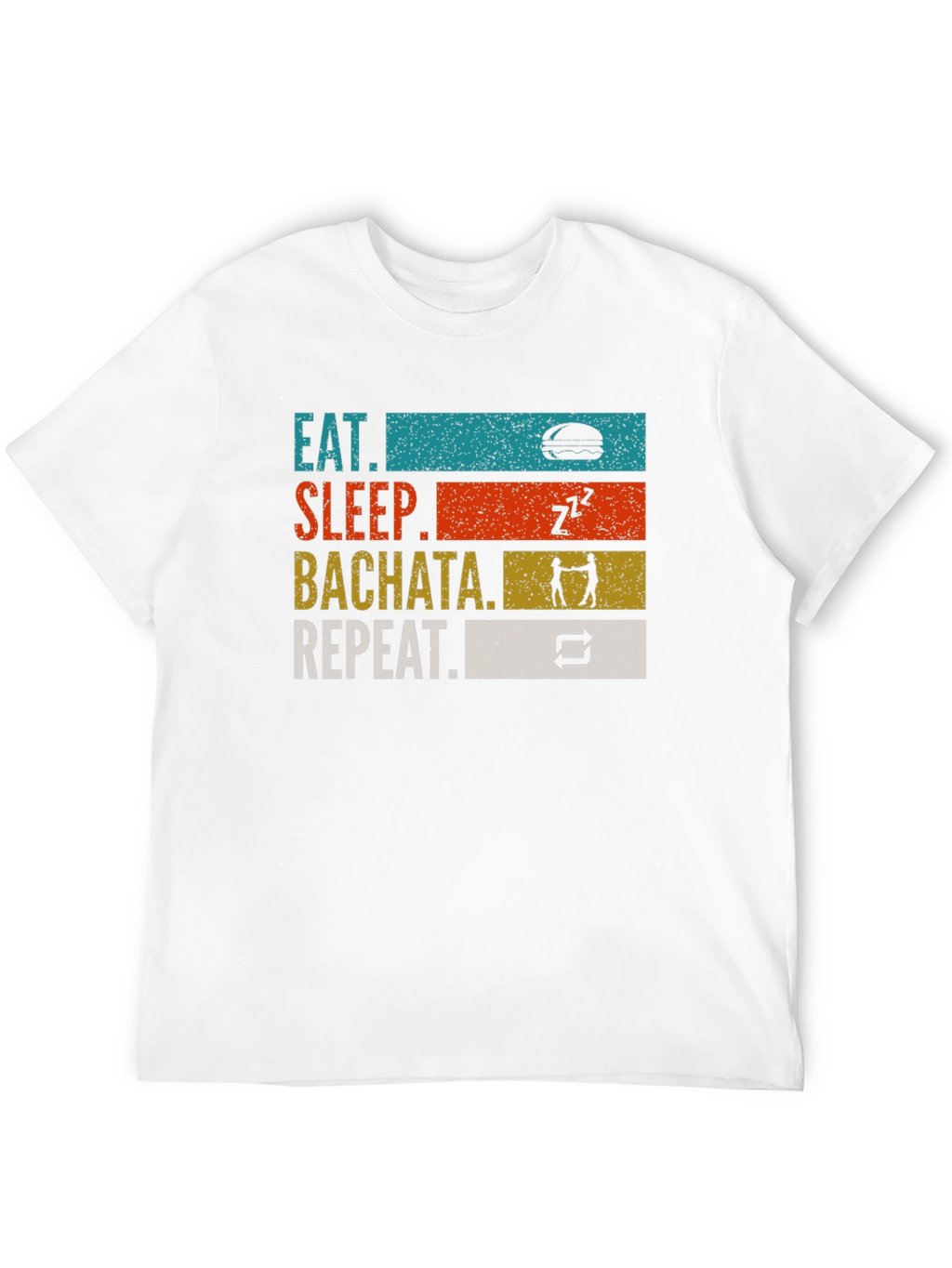 Eat Sleep Bachata Repeat Graphic T-Shirt