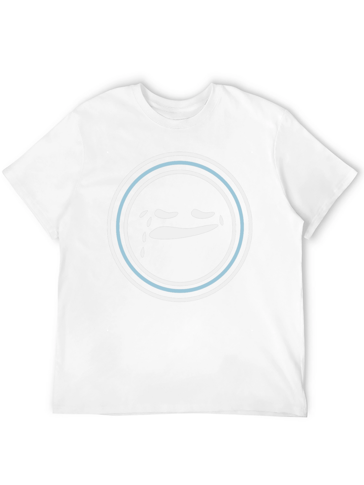Teary Emoji Graphic Tee - Black