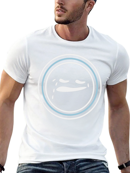 Teary Emoji Graphic Tee - Black