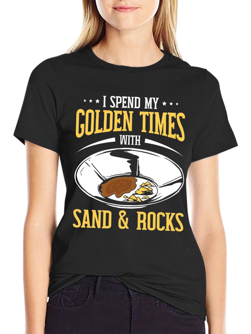 Golden Times Sand & Rocks Graphic T-Shirt