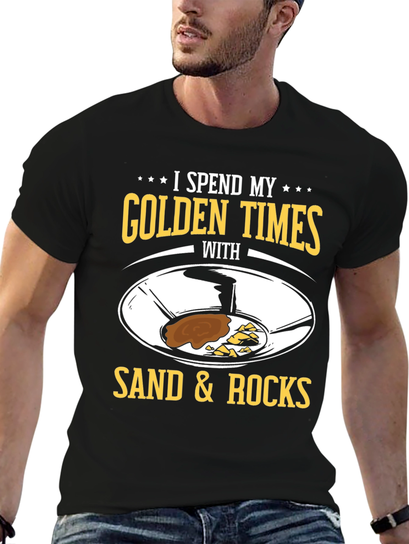 Golden Times Sand & Rocks Graphic T-Shirt