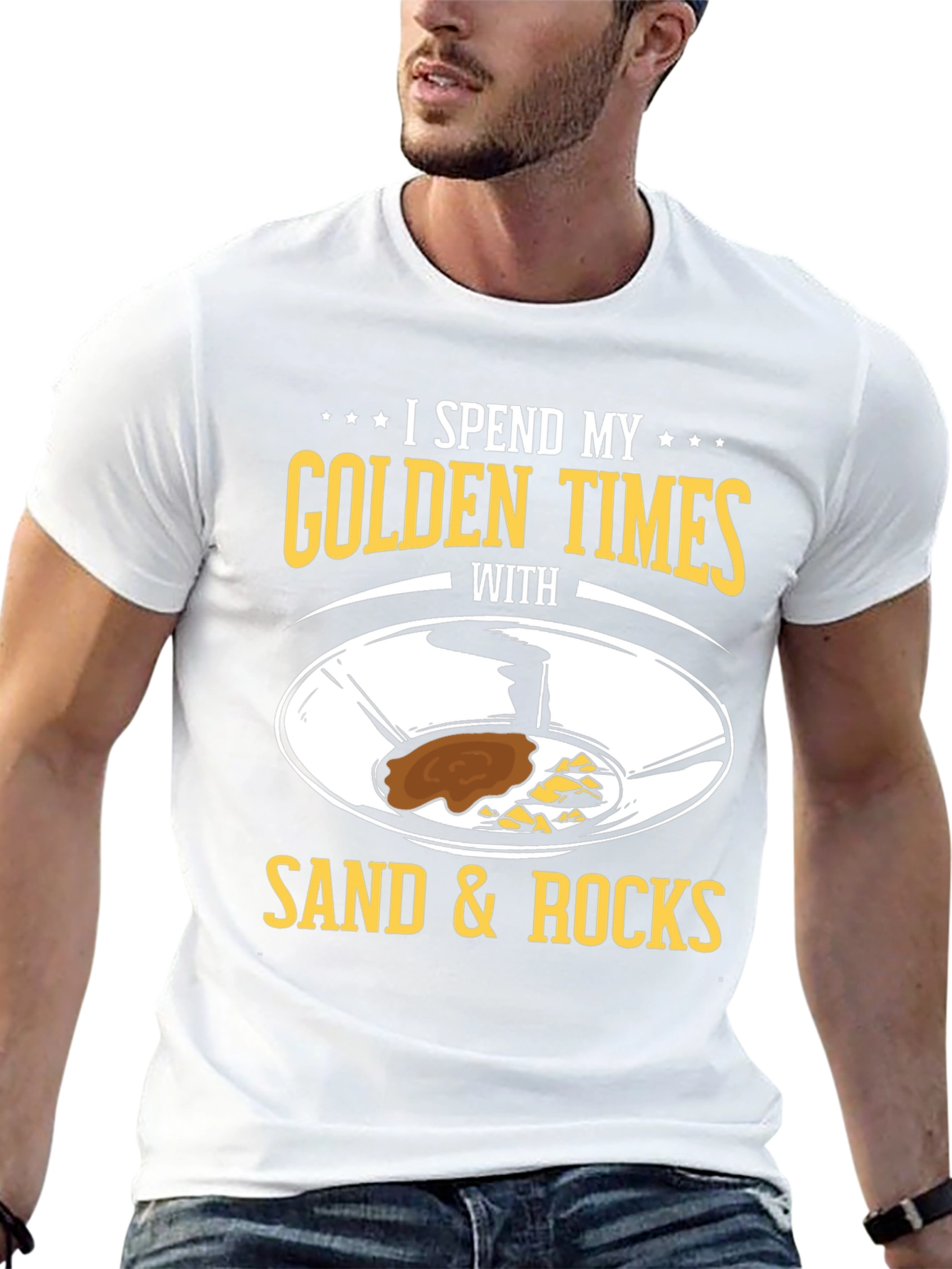 Golden Times Sand & Rocks Graphic T-Shirt