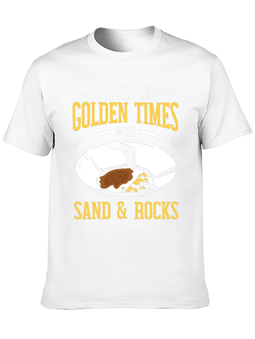 Golden Times Sand & Rocks Graphic T-Shirt