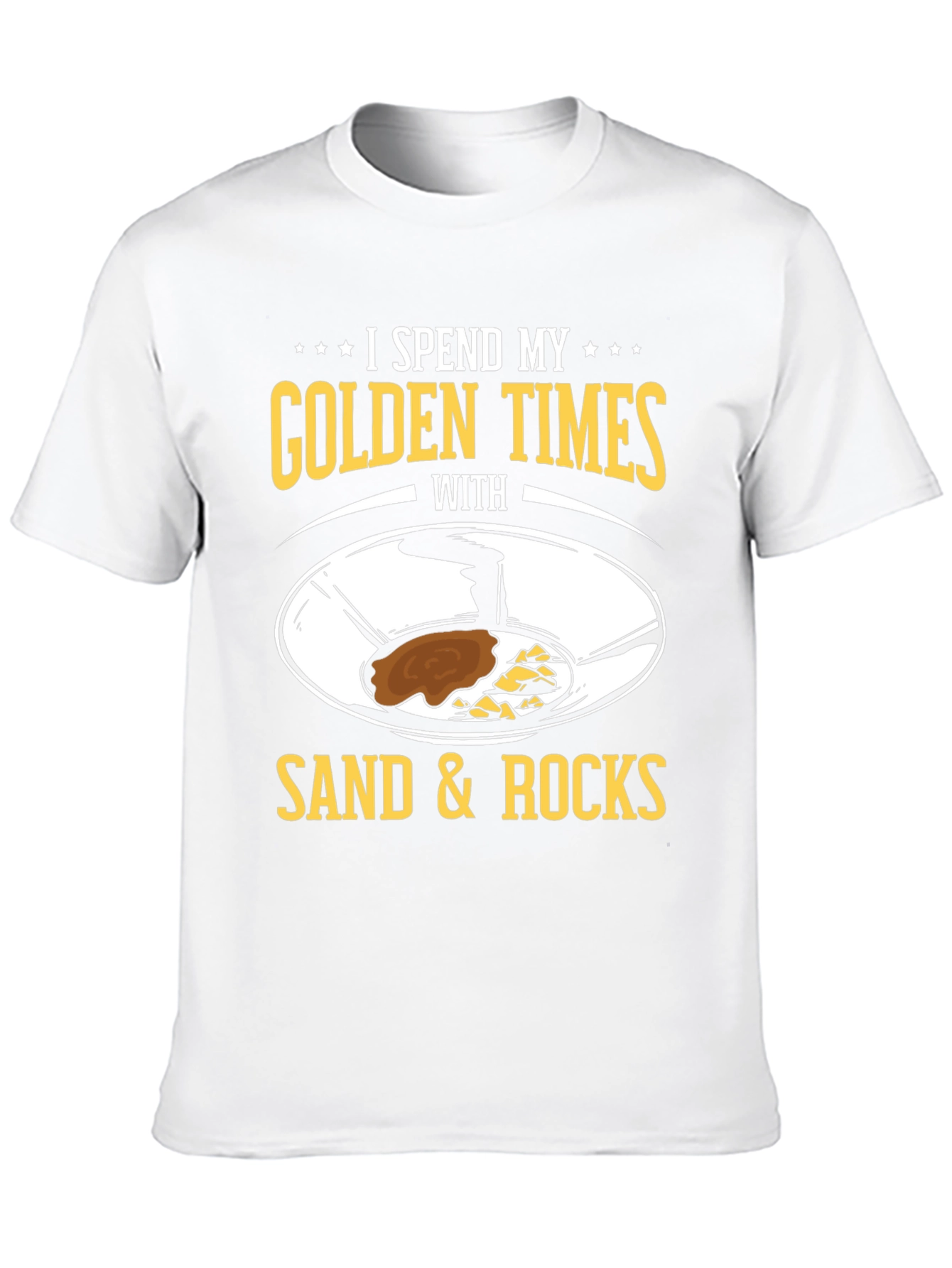 Golden Times Sand & Rocks Graphic T-Shirt
