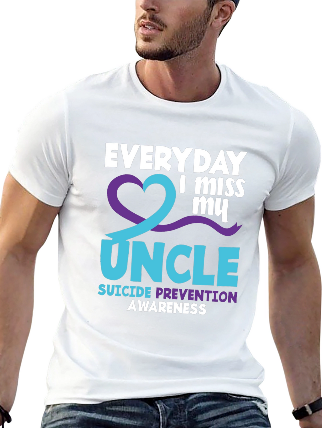 Everyday I Miss My Uncle Suicide Prevention Awareness T-Shirt