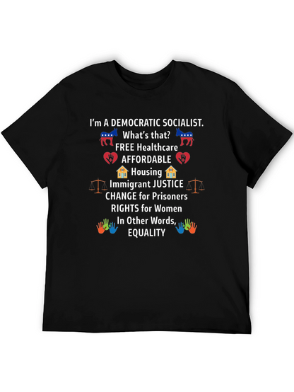 Democratic Socialist T-Shirt Equality and Justice