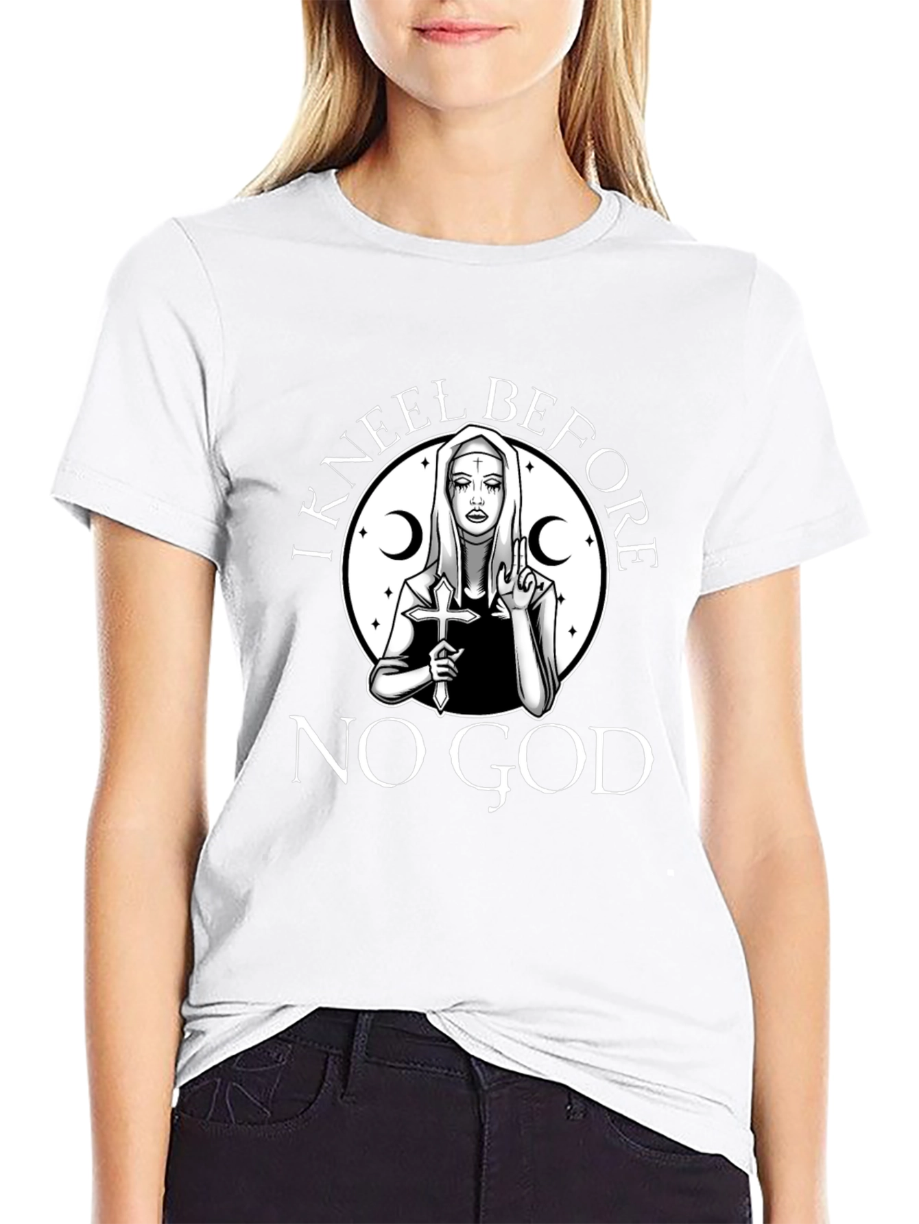 I Kneel Before No God Graphic T-Shirt