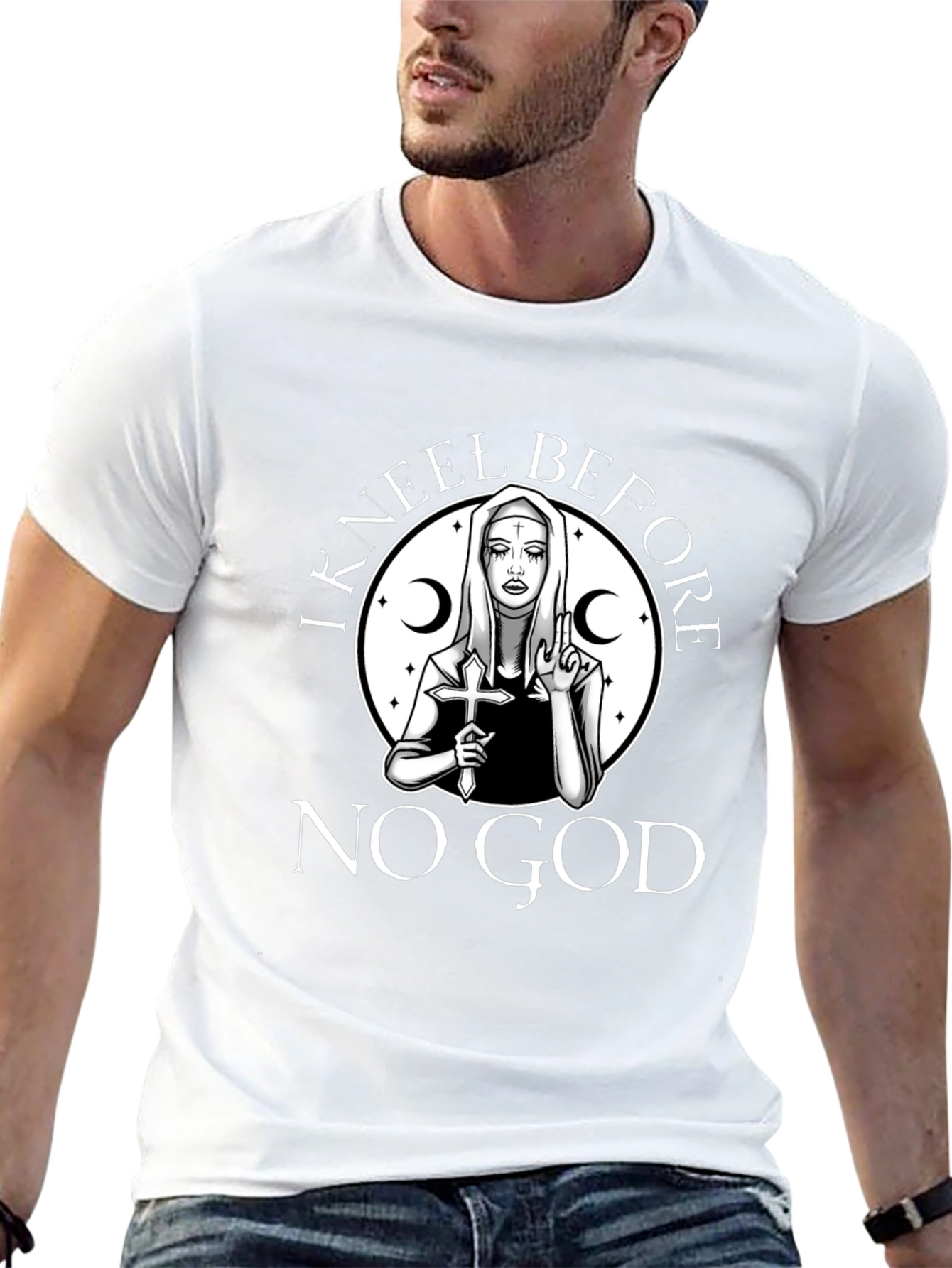 I Kneel Before No God Graphic T-Shirt