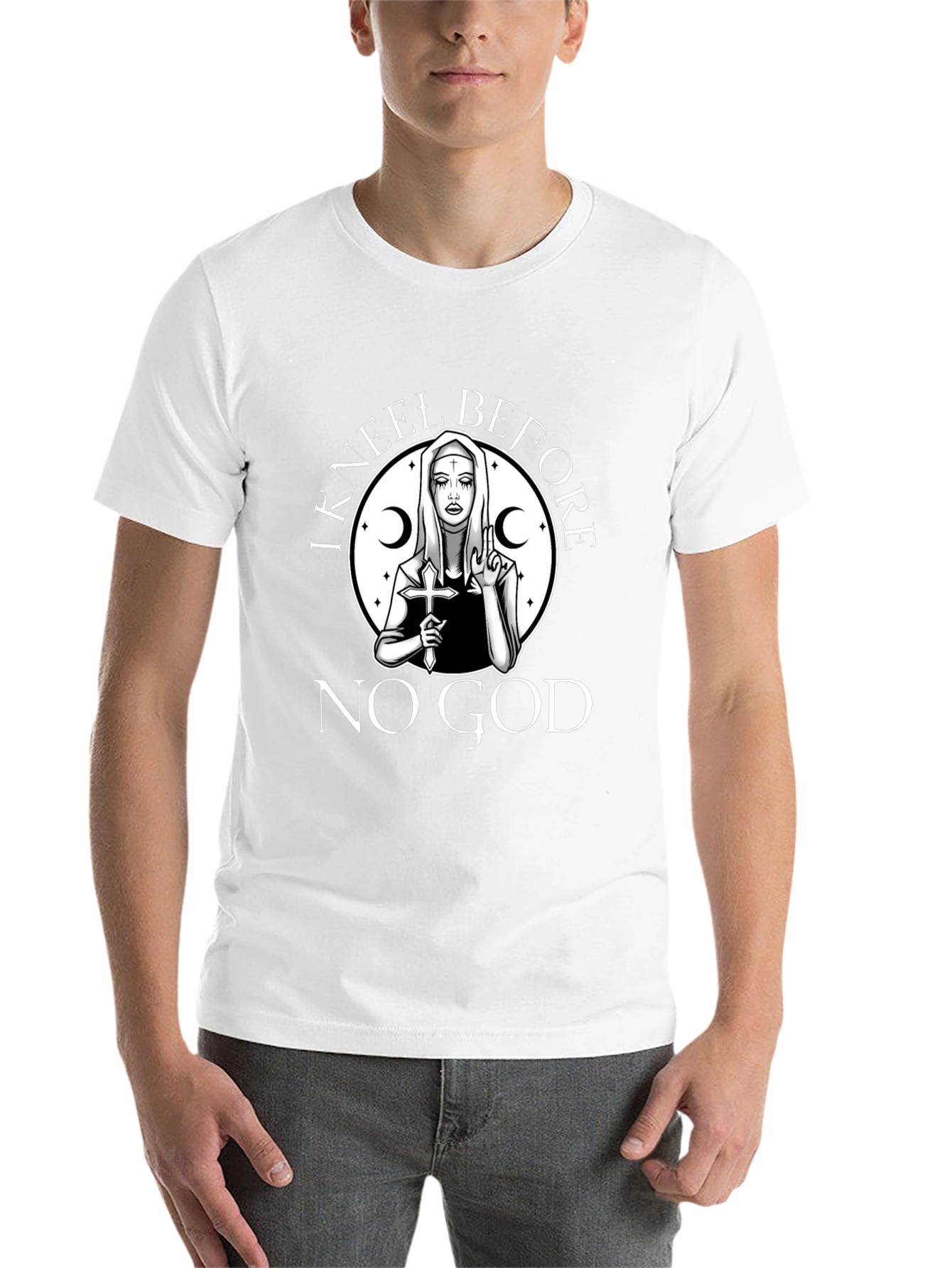 I Kneel Before No God Graphic T-Shirt