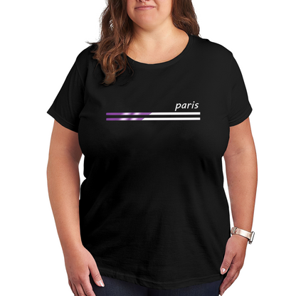 Gothic Purple Rose Sparkling Hummingbird Tee