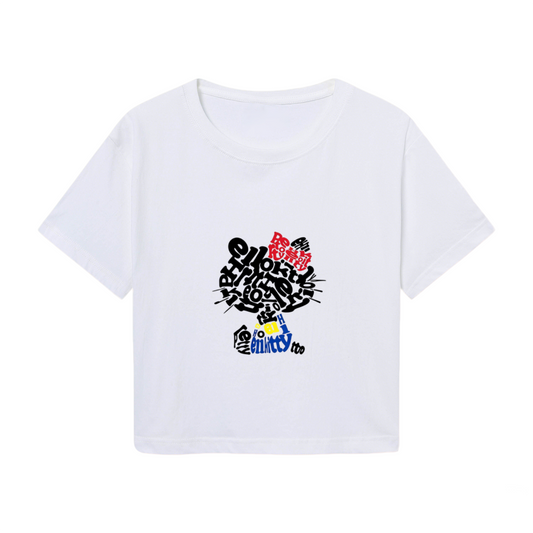 Dark Gothic Star Kuromi Edgy Black Crop Top
