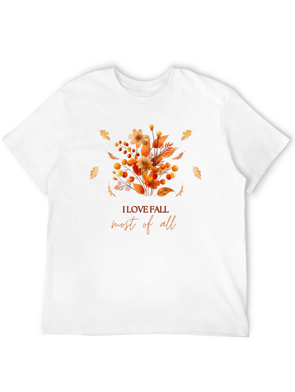 Fall Flowers Graphic T-Shirt