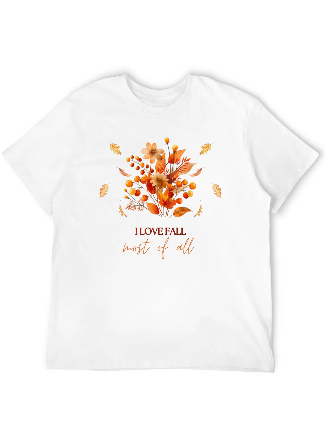 Fall Flowers Graphic T-Shirt