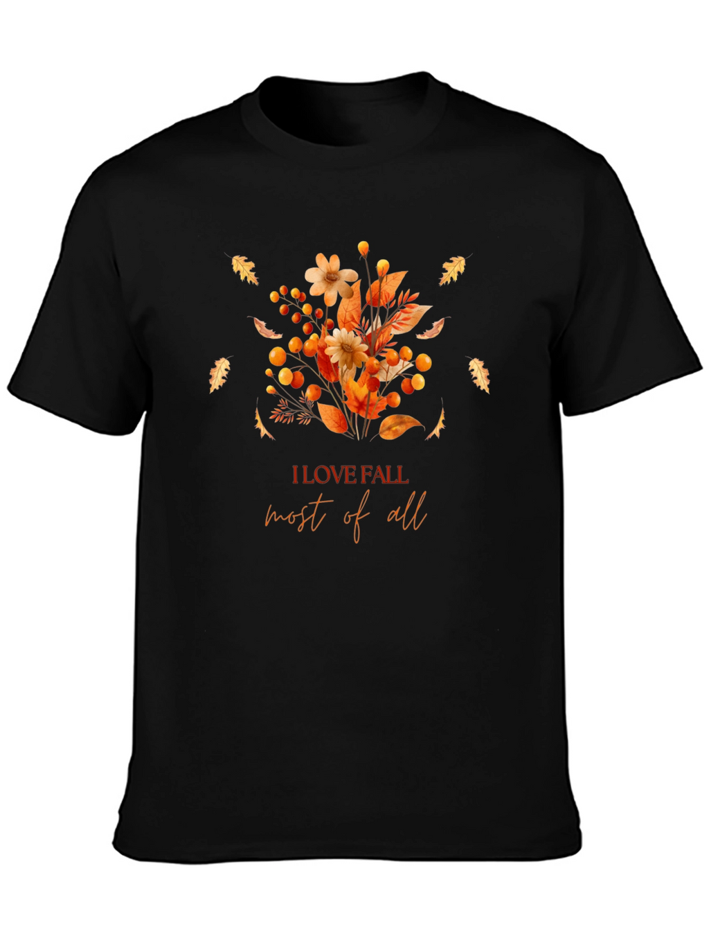 Fall Flowers Graphic T-Shirt