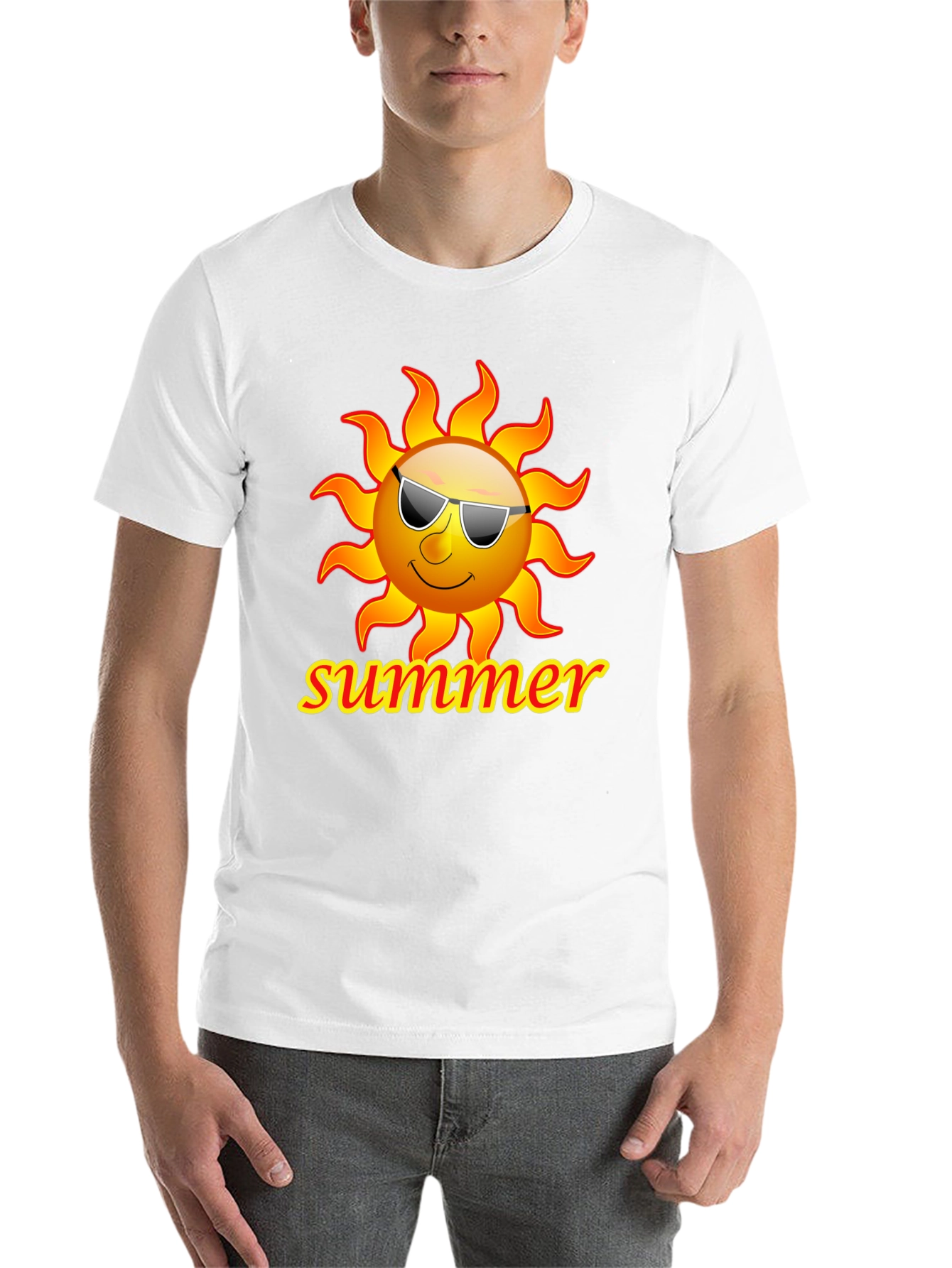 Summer Sun T-Shirt - Black Graphic Tee