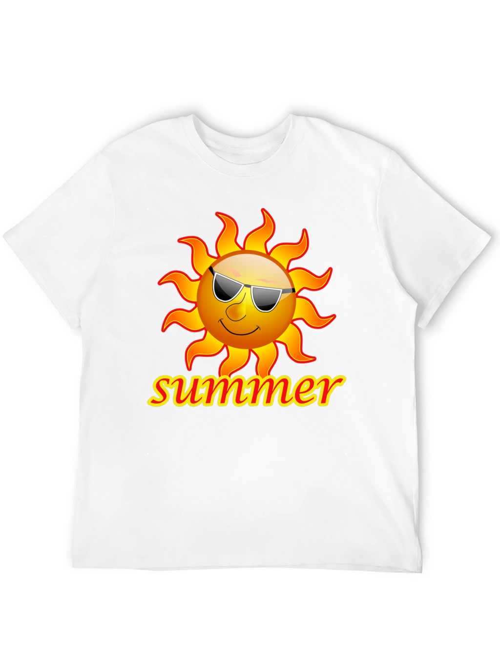 Summer Sun T-Shirt - Black Graphic Tee