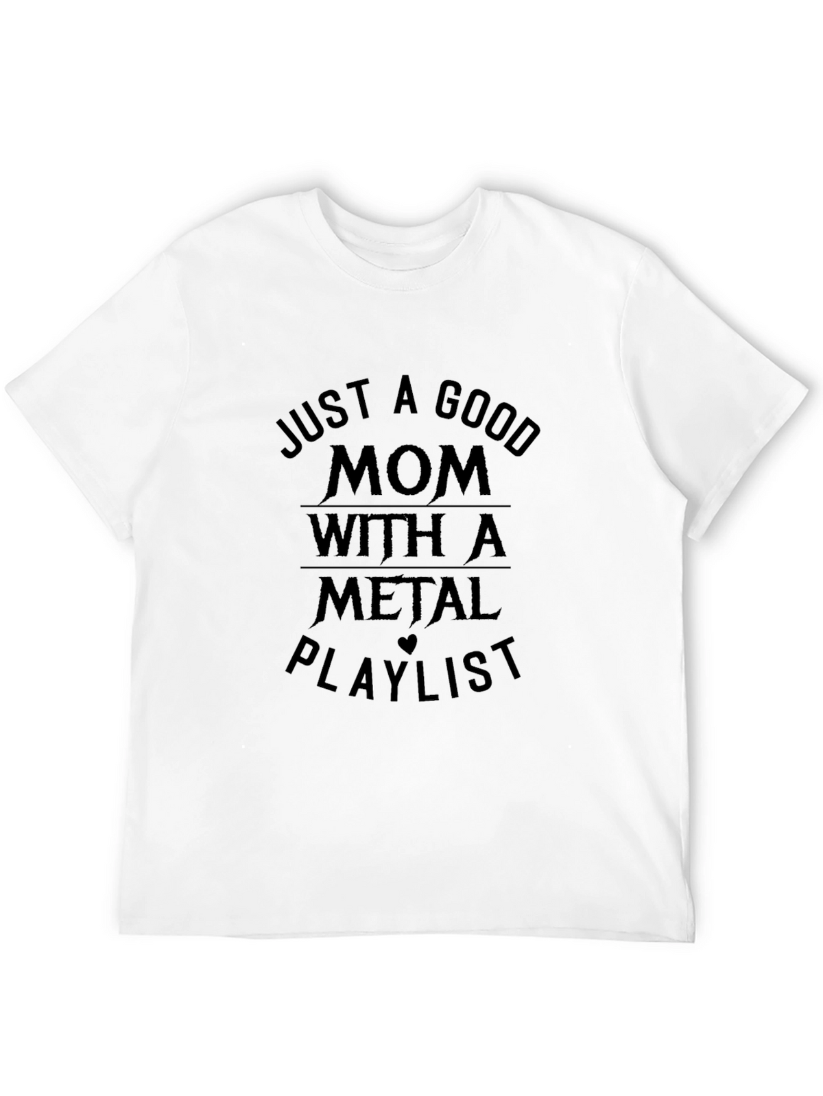 Mom Metal Playlist Black Graphic T-Shirt