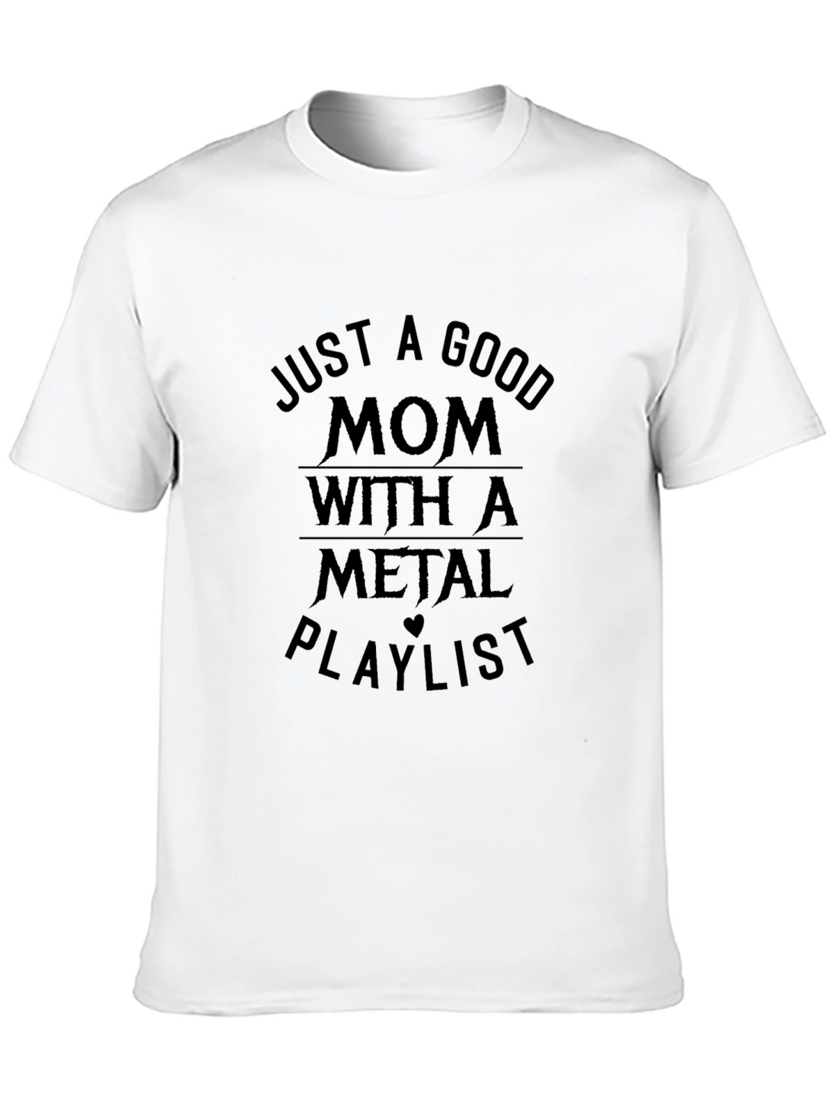 Mom Metal Playlist Black Graphic T-Shirt