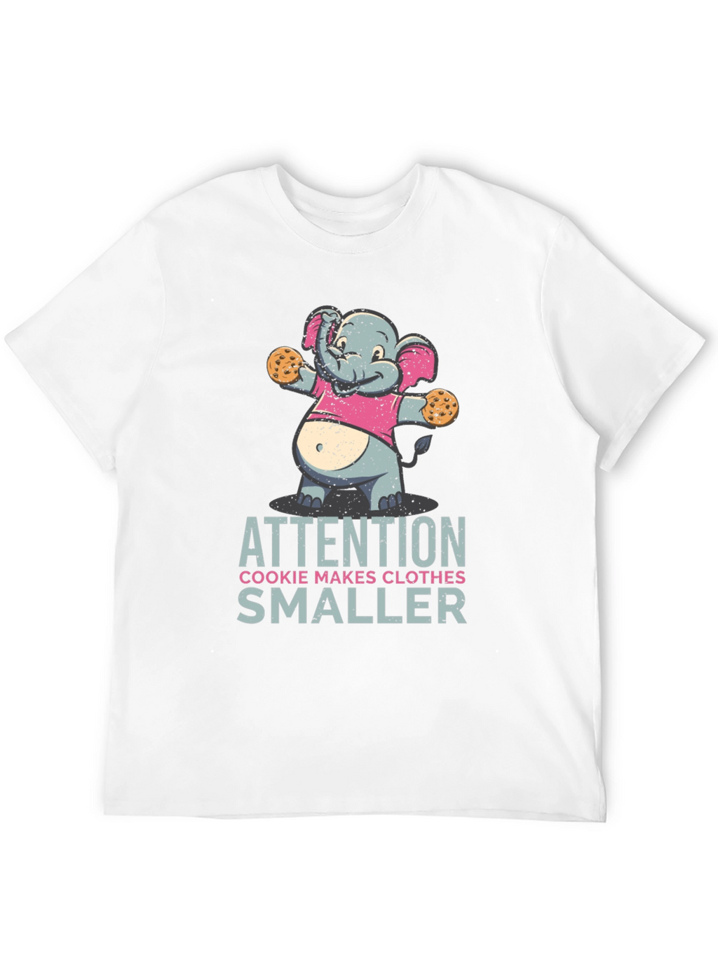 Cookie Monster Elephant T-Shirt Funny Graphic Tee