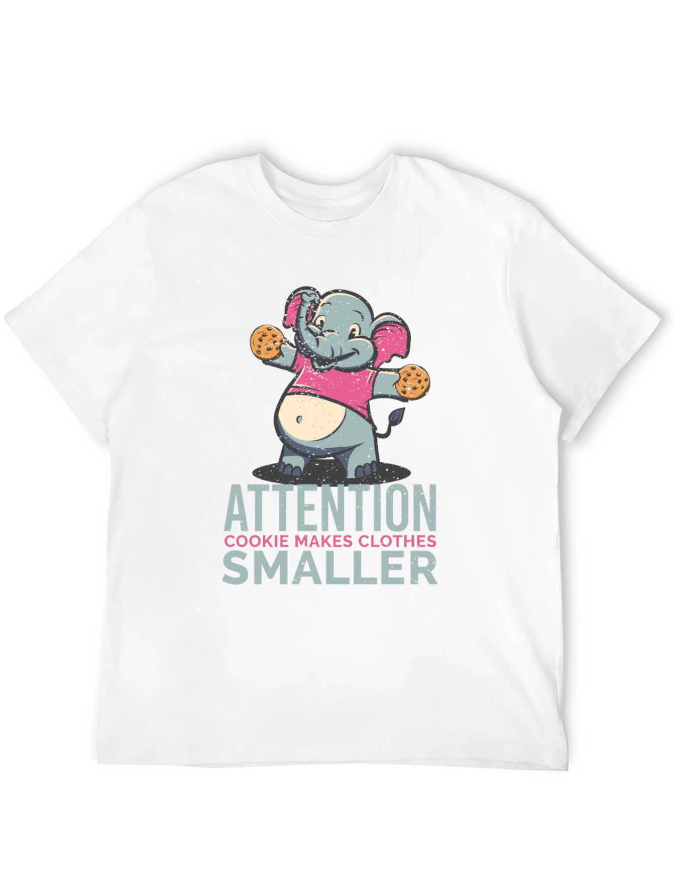 Cookie Monster Elephant T-Shirt Funny Graphic Tee