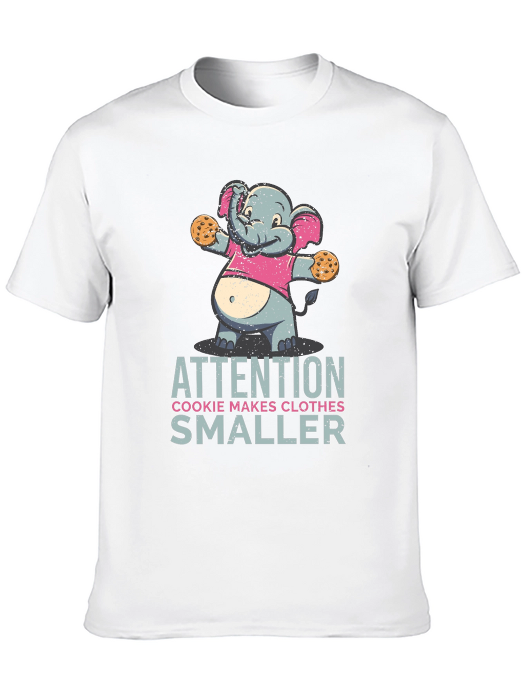 Cookie Monster Elephant T-Shirt Funny Graphic Tee