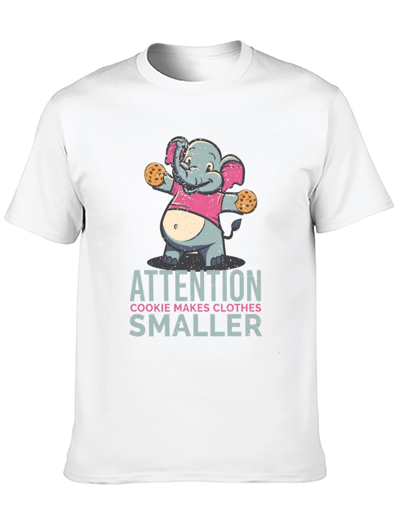 Cookie Monster Elephant T-Shirt Funny Graphic Tee