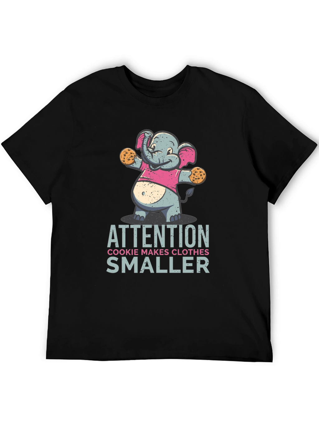 Cookie Monster Elephant T-Shirt Funny Graphic Tee