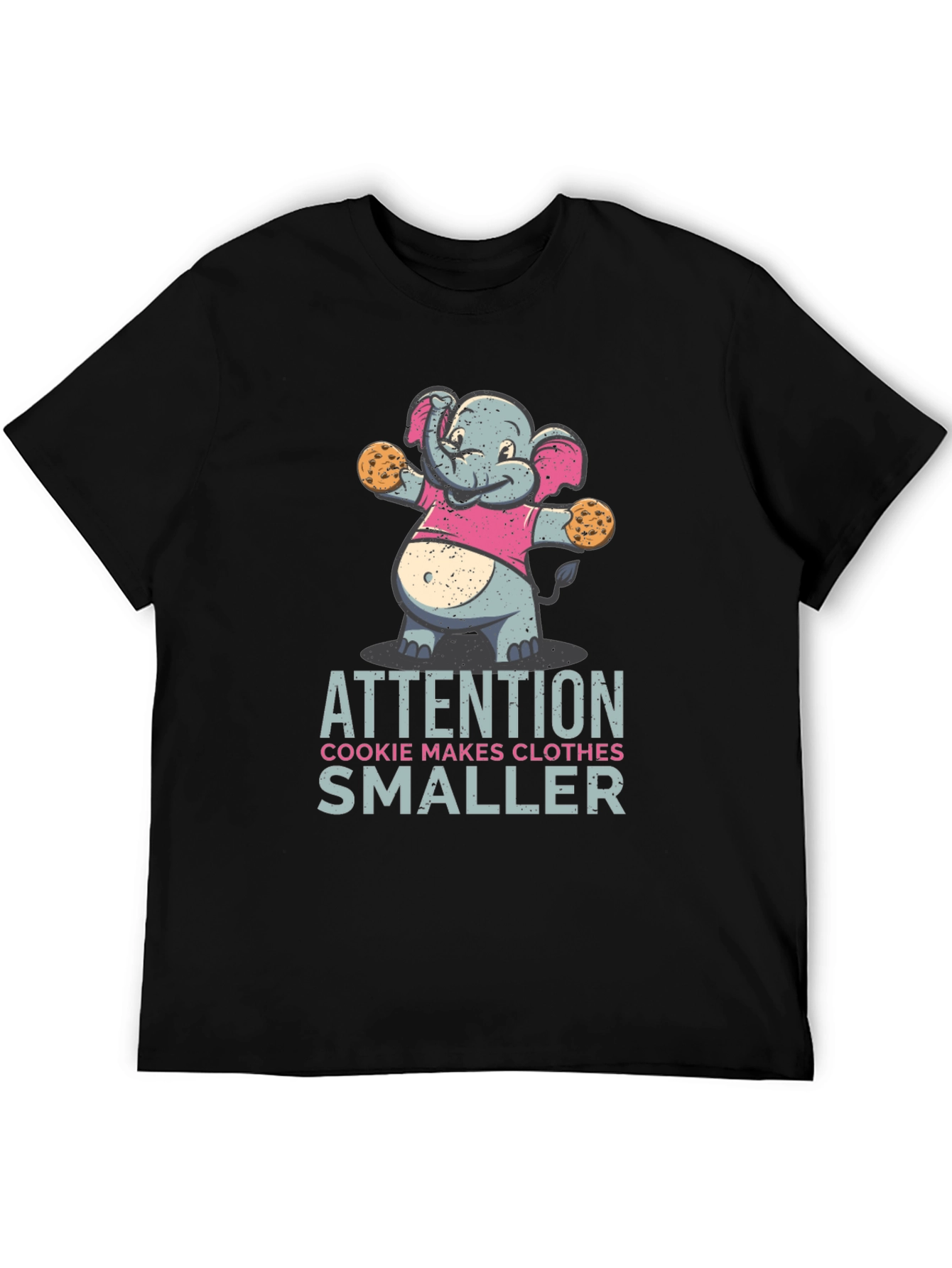 Cookie Monster Elephant T-Shirt Funny Graphic Tee