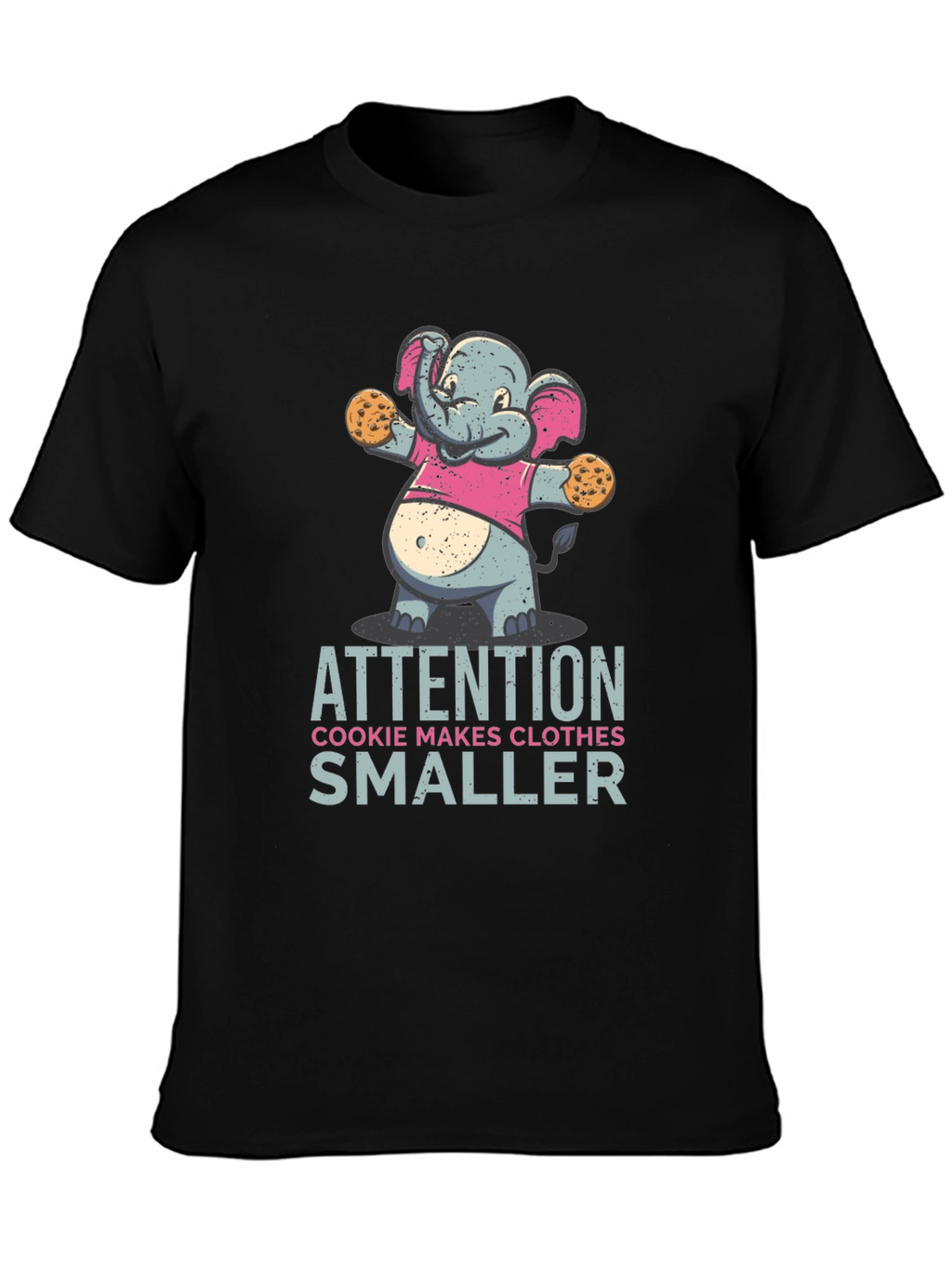 Cookie Monster Elephant T-Shirt Funny Graphic Tee