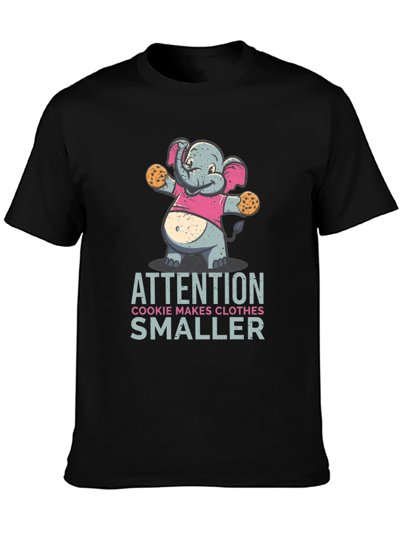 Cookie Monster Elephant T-Shirt Funny Graphic Tee