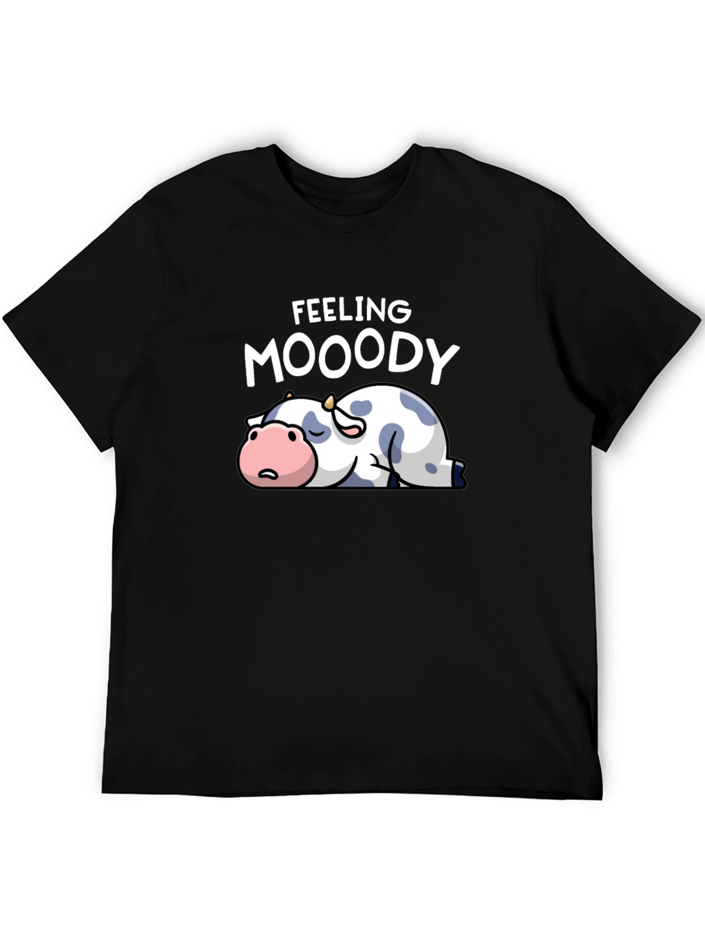 Feeling Moody Cow Graphic T-Shirt