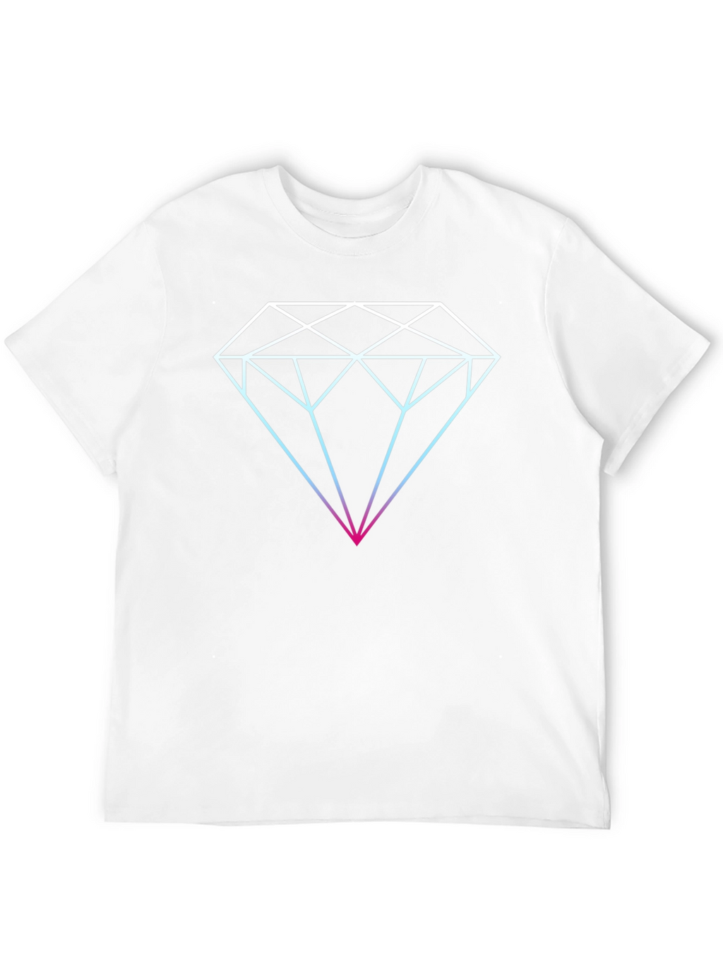 Geometric Diamond Graphic T-Shirt - Mens Black Tee