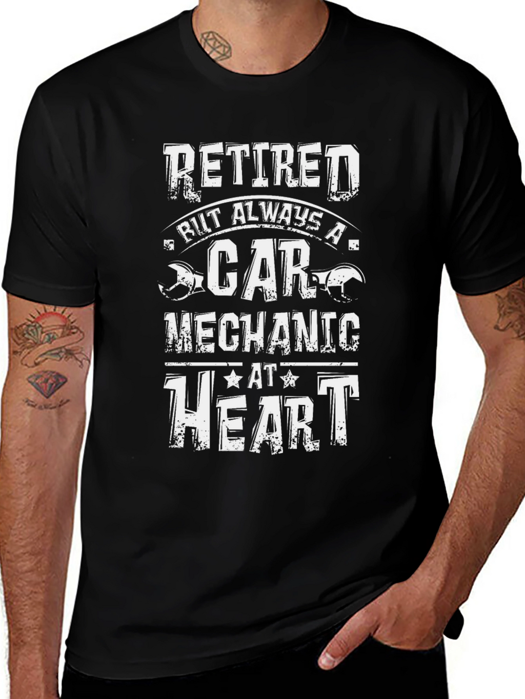 Retired Car Mechanic T-Shirt: Always at Heart