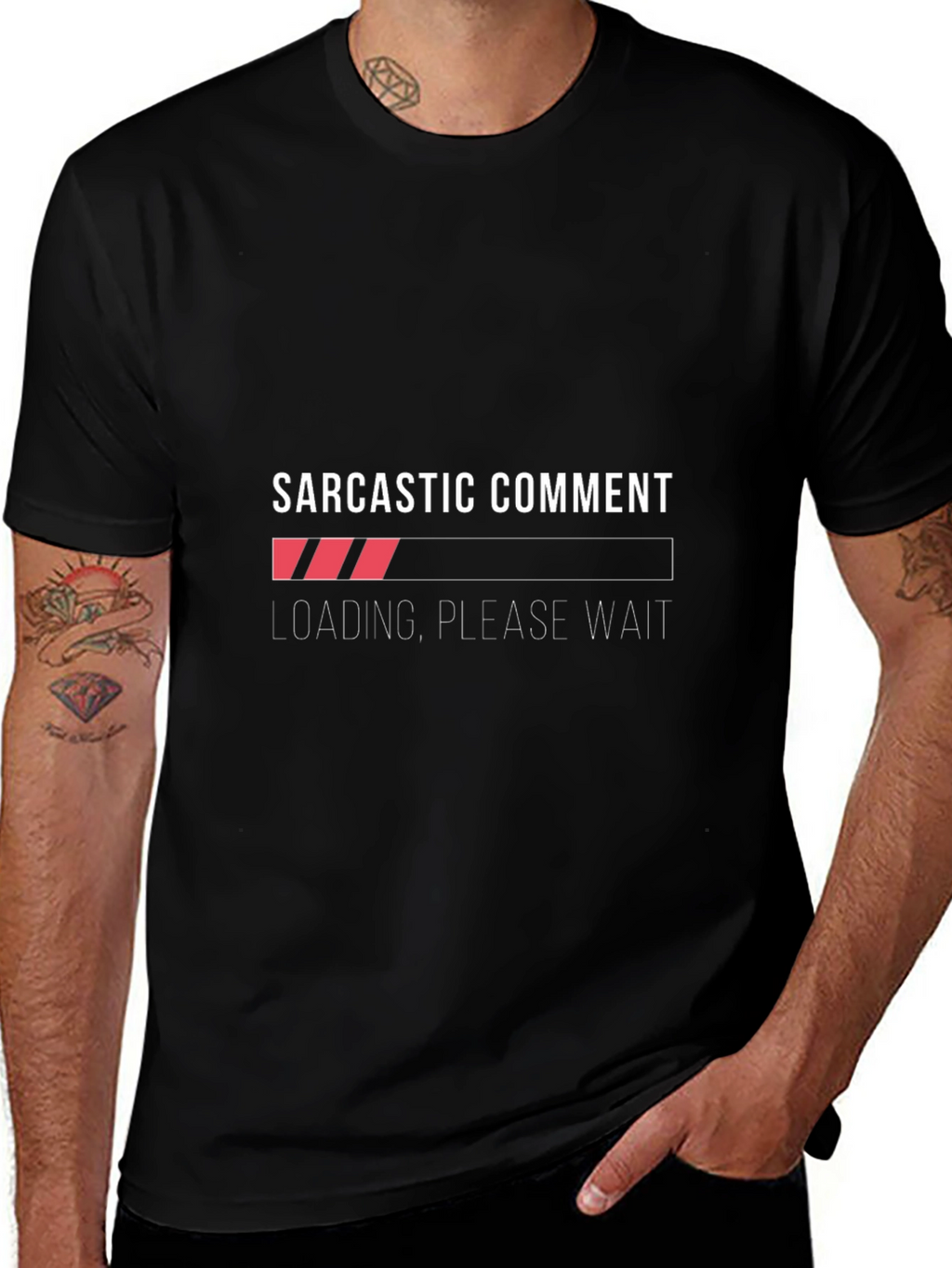 Sarcastic Comment Loading T-Shirt - Funny Graphic Tee