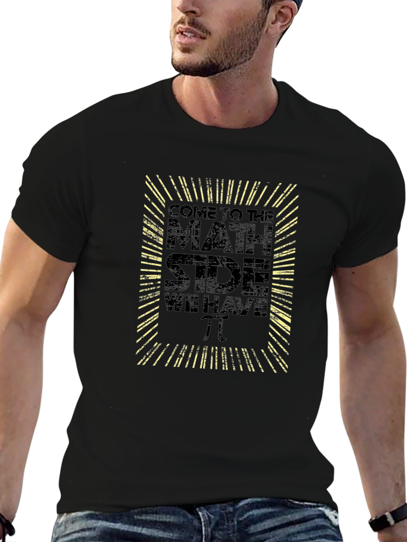 Math Side Pi T-Shirt Funny Science Geek Tee