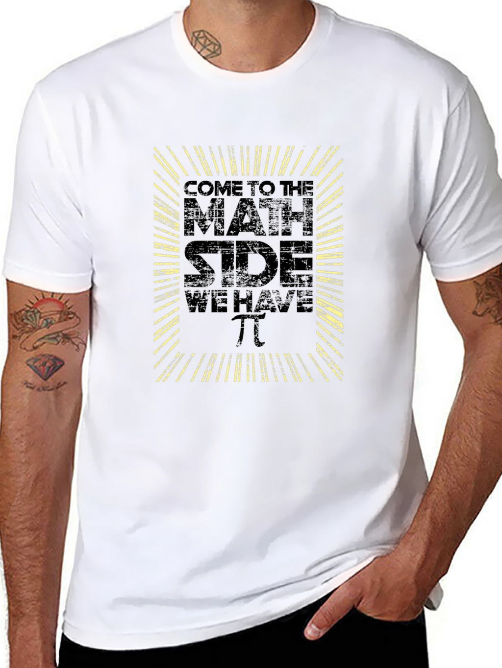 Math Side Pi T-Shirt Funny Science Geek Tee