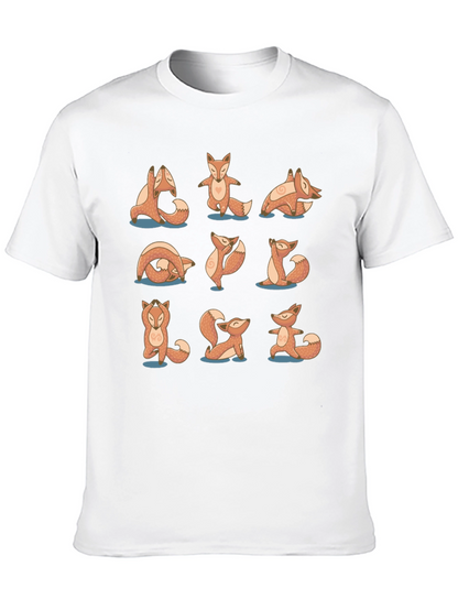 Yoga Fox Black Graphic Tee