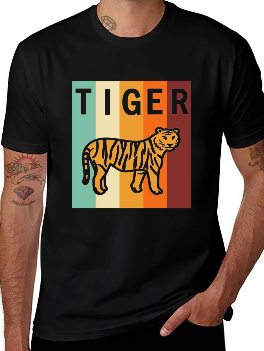 Retro Tiger Graphic Tee