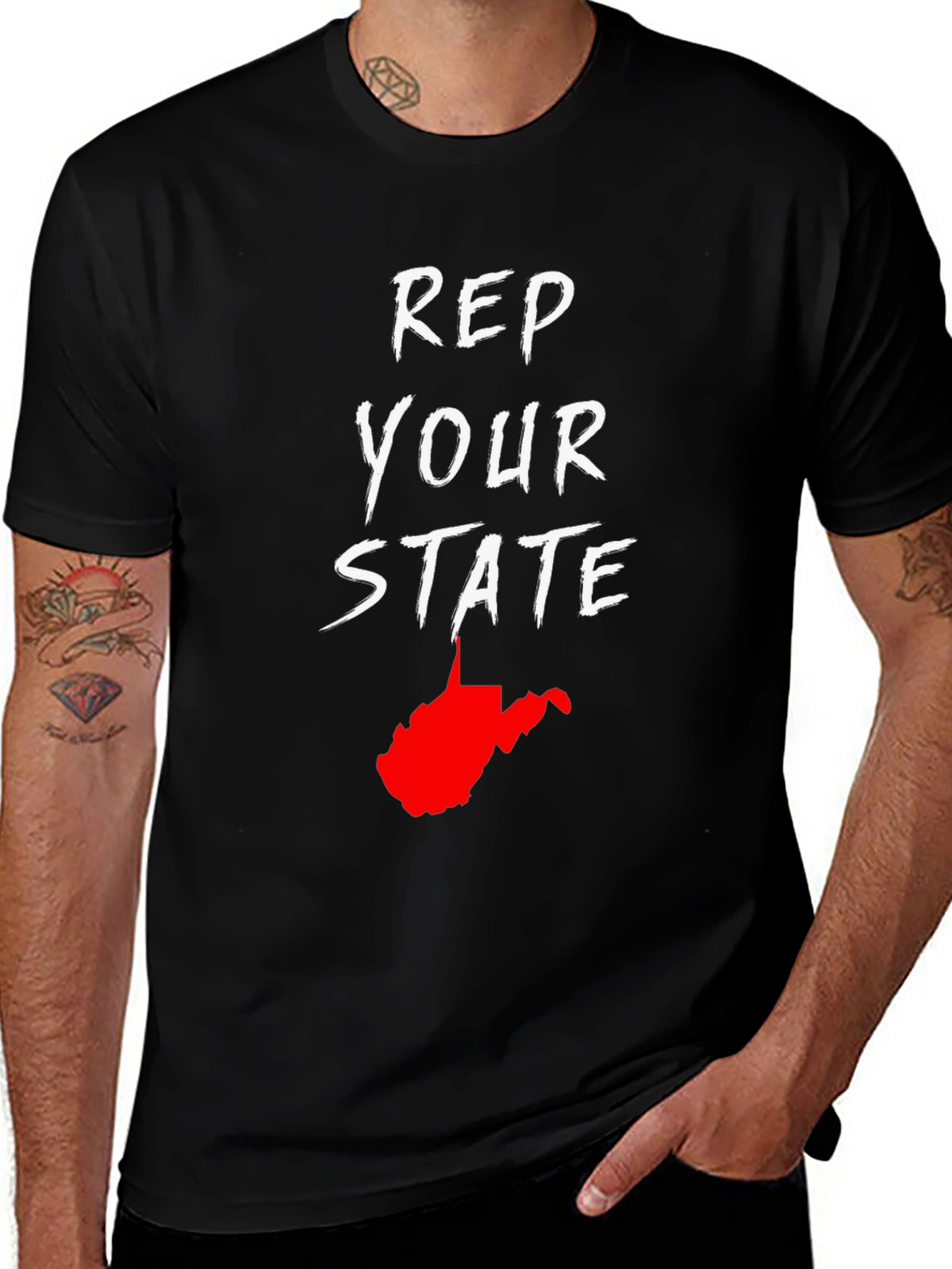 Rep Your State T-Shirt West Virginia WV Pride
