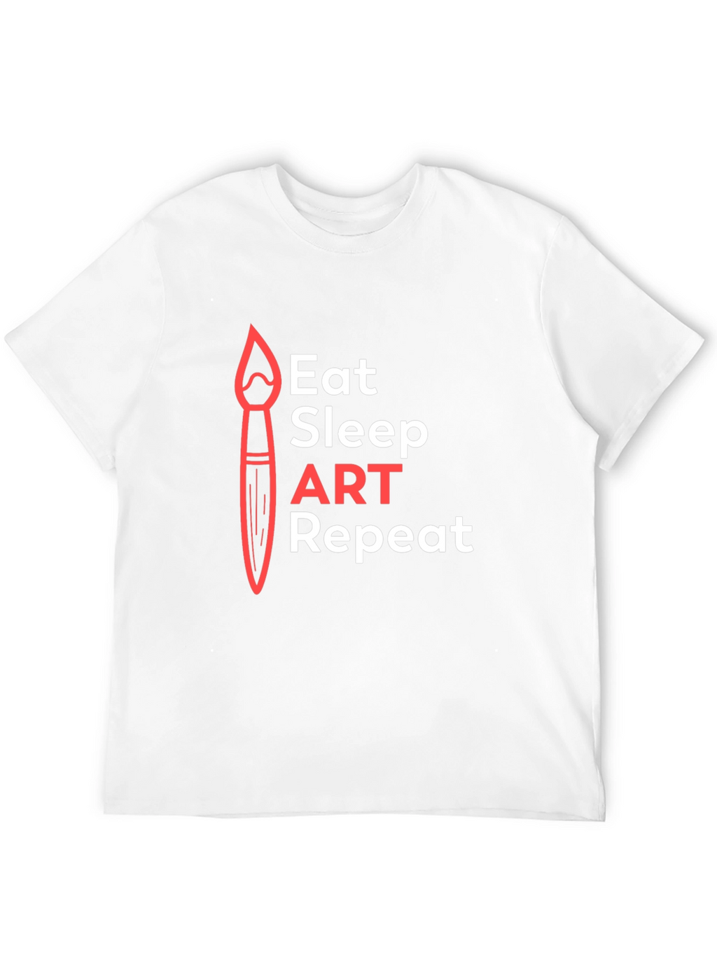 Eat Sleep Art Repeat Graphic Tee - Artist T-Shirt