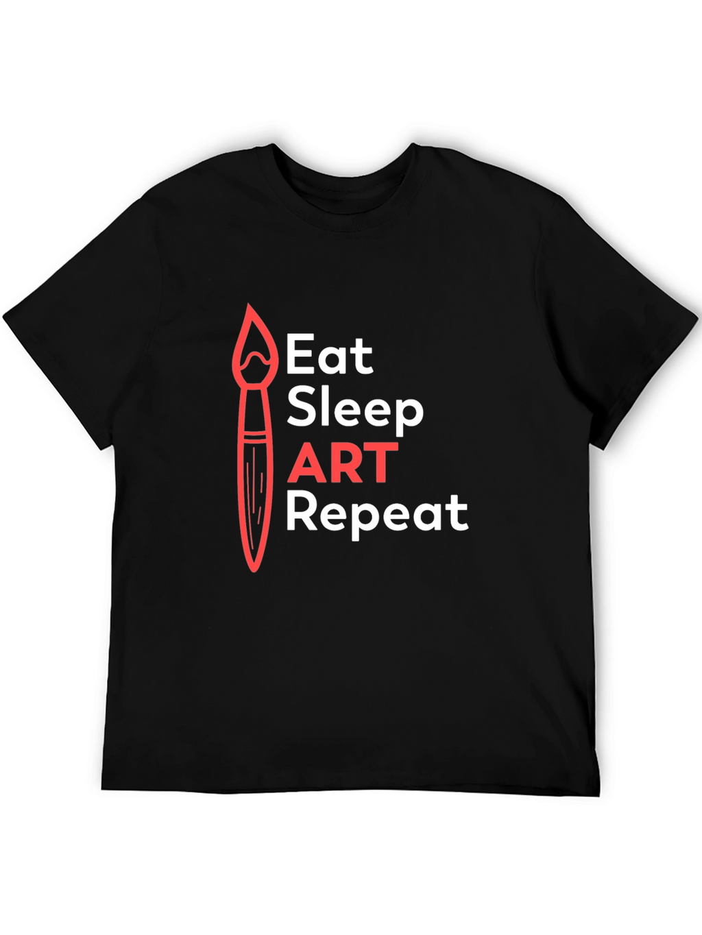 Eat Sleep Art Repeat Graphic Tee - Artist T-Shirt