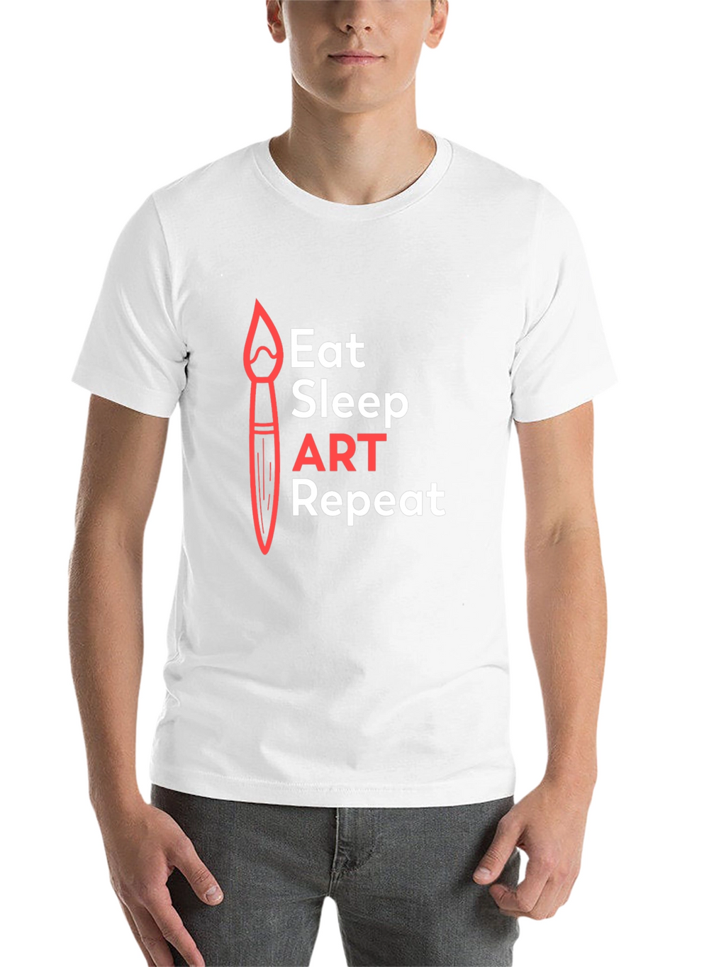 Eat Sleep Art Repeat Graphic Tee - Artist T-Shirt