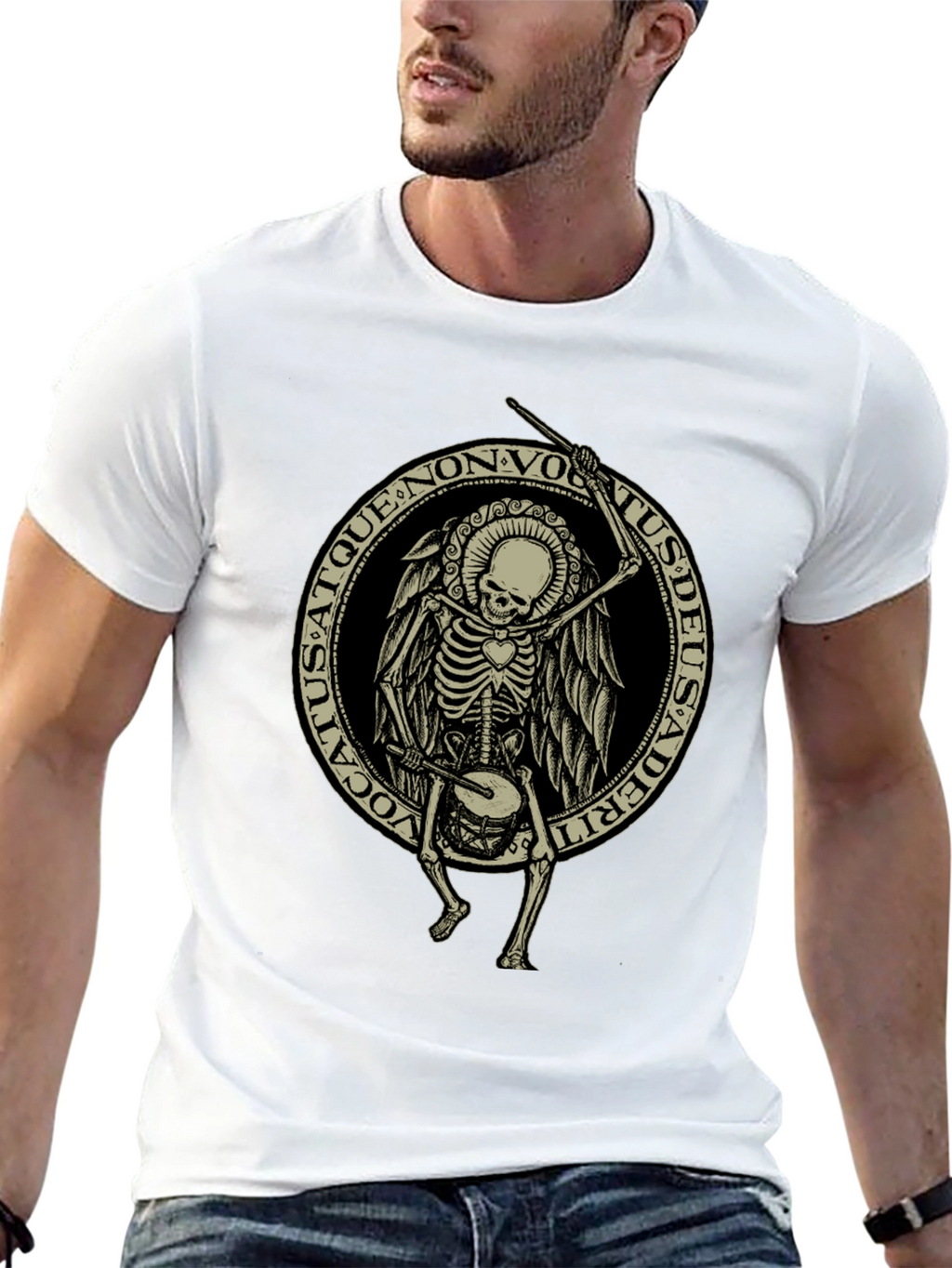 Skeleton Drummer Graphic Tee